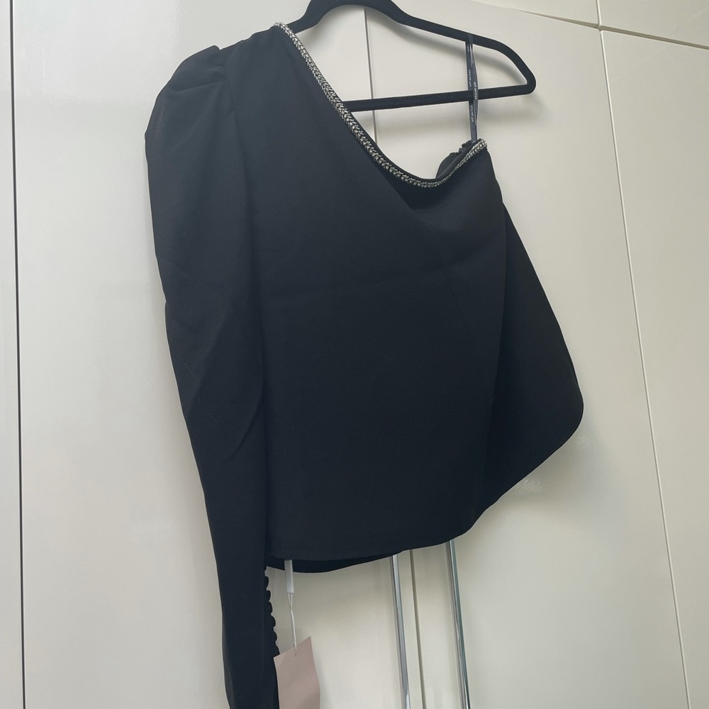 Self-Portrait One Shoulder Crepe Top - NWOT